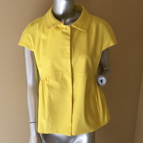 Piazza Sempione Pique Peplum Short Sleeve Blazer - Picture 2 of 14